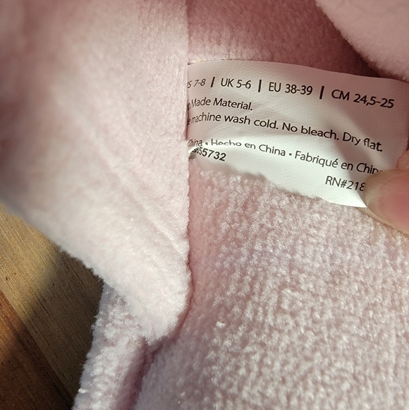 Dearfoams Microfiber Terry Slide Slippers in Fresh Pink Size 7 / 8 - Picture 8 of 17